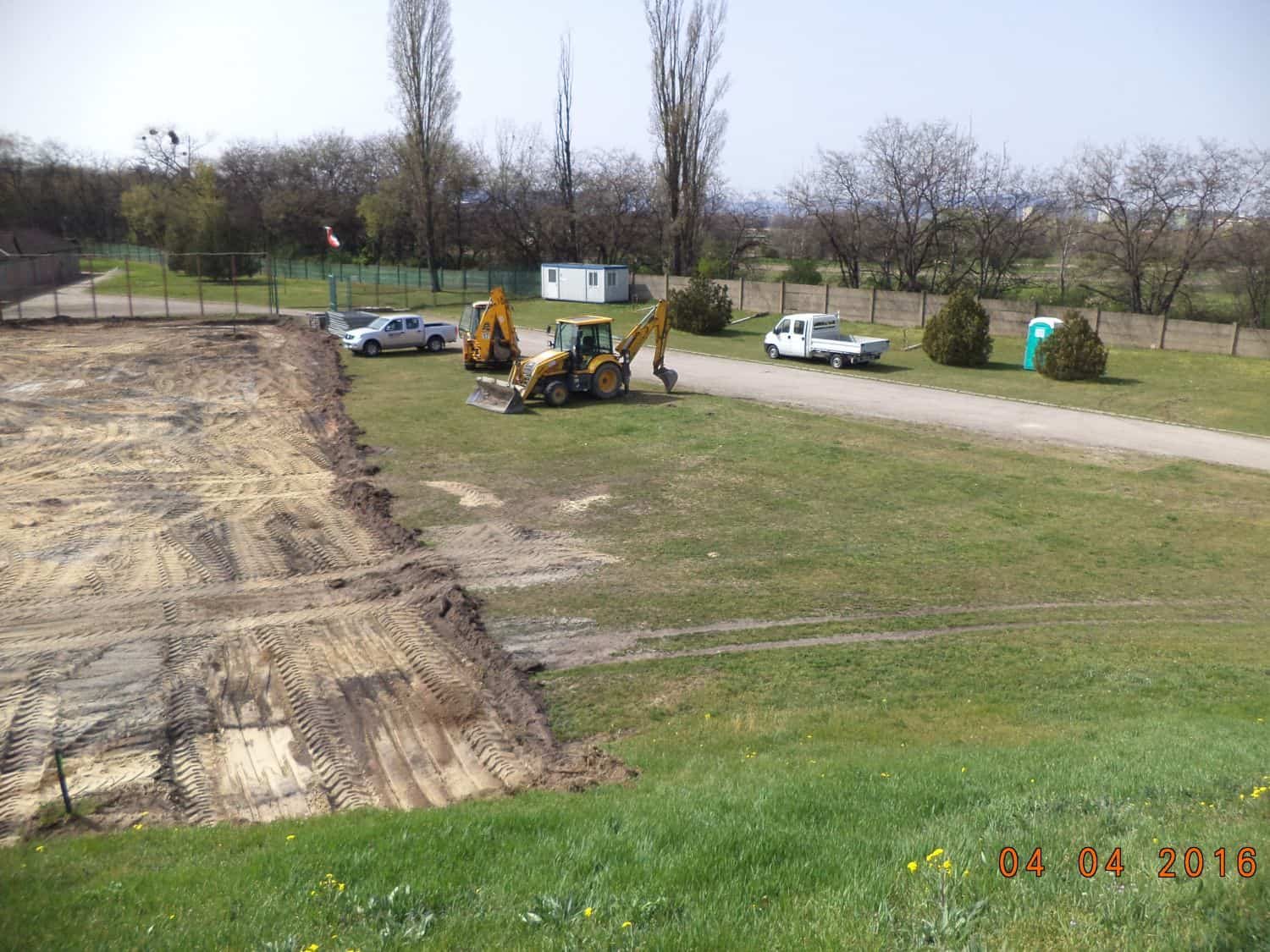 A Nemzeti lőtér építési területe