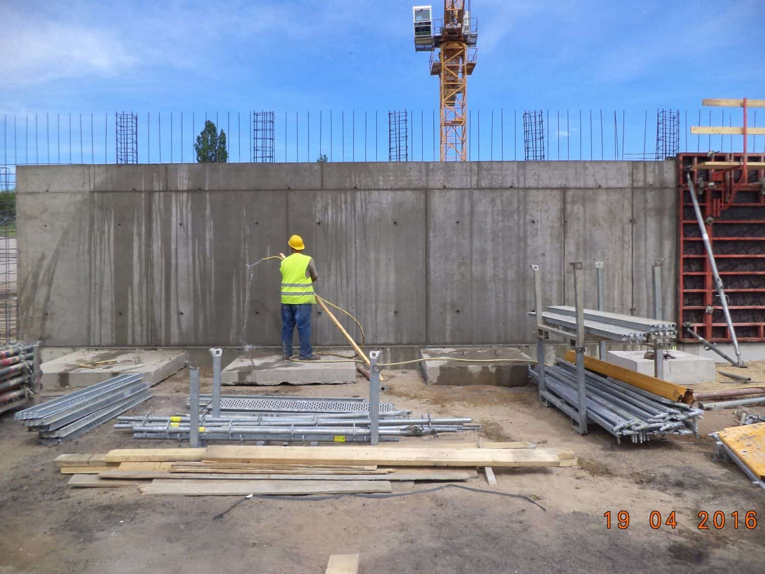 Belső tér a kivitelezés alatt