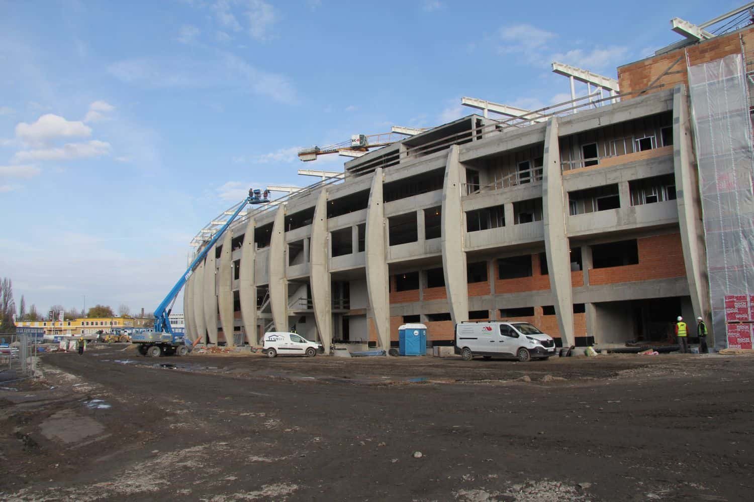 A stadion tetőszerkezete